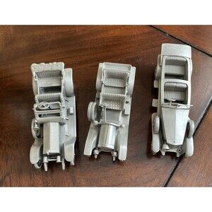 Lof of 3 Danbury Mint England Pewter Classic Cars 4 1/2" Rolls Fiat Simplex